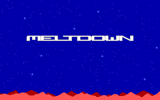 Title screen of Meltdown (1990)