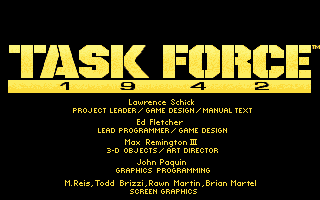 Title screen of Task Force 1942