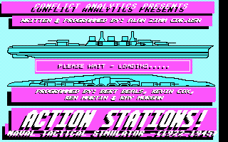 Title screen of Action Stations!