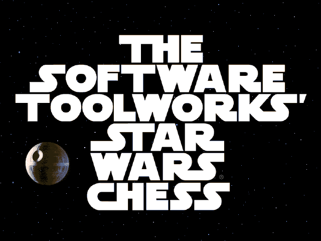 Title screen of The Software Toolworks' Star Wars Chess