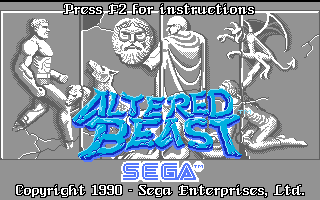 Title screen of Altered Beast