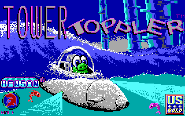 Title screen of Tower Toppler