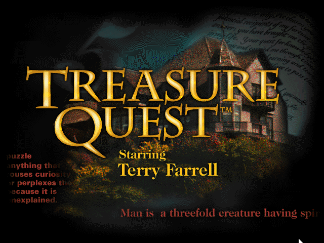 Title screen of Treasure Quest