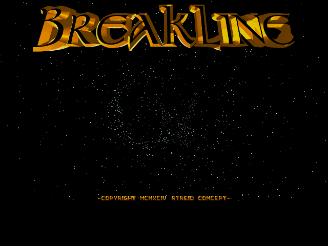 Title screen of Breakline