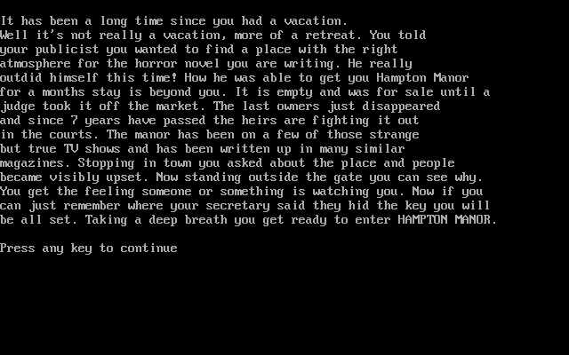 Gameplay of Hampton Manor