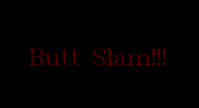Title screen of Butt Slam!!!