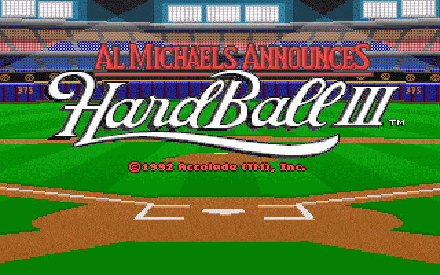 Title screen of HardBall III