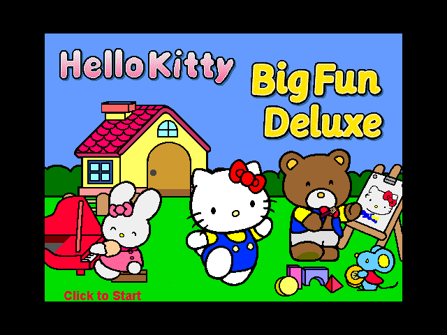 Title screen of Hello Kitty: Big Fun Deluxe
