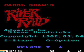 Title screen of River Raid