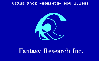 Title screen of Virus Rage