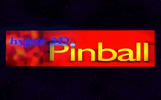 Title screen of Hyper 3-D Pinball