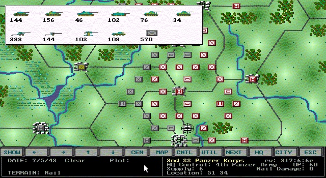 Gameplay of Gary Grigsby's War in Russia