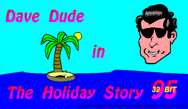 Title screen of Dave Dude