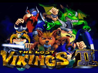 Title screen of Norse by Norse West: The Return of the Lost Vikings
